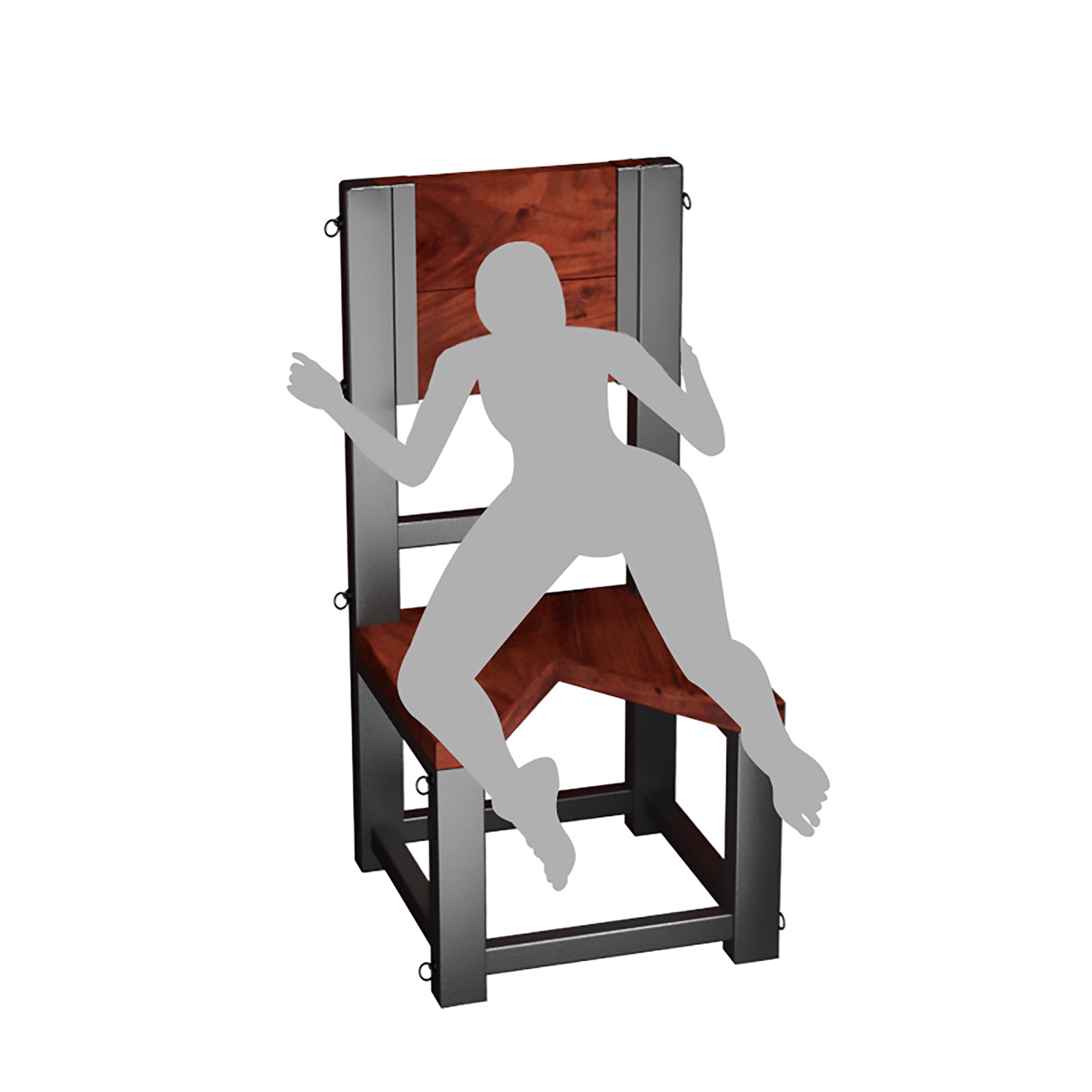 usage of Heavy-duty metal BDSM restraint chair