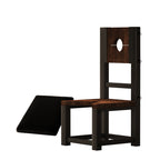 Heavy-duty metal BDSM restraint chair